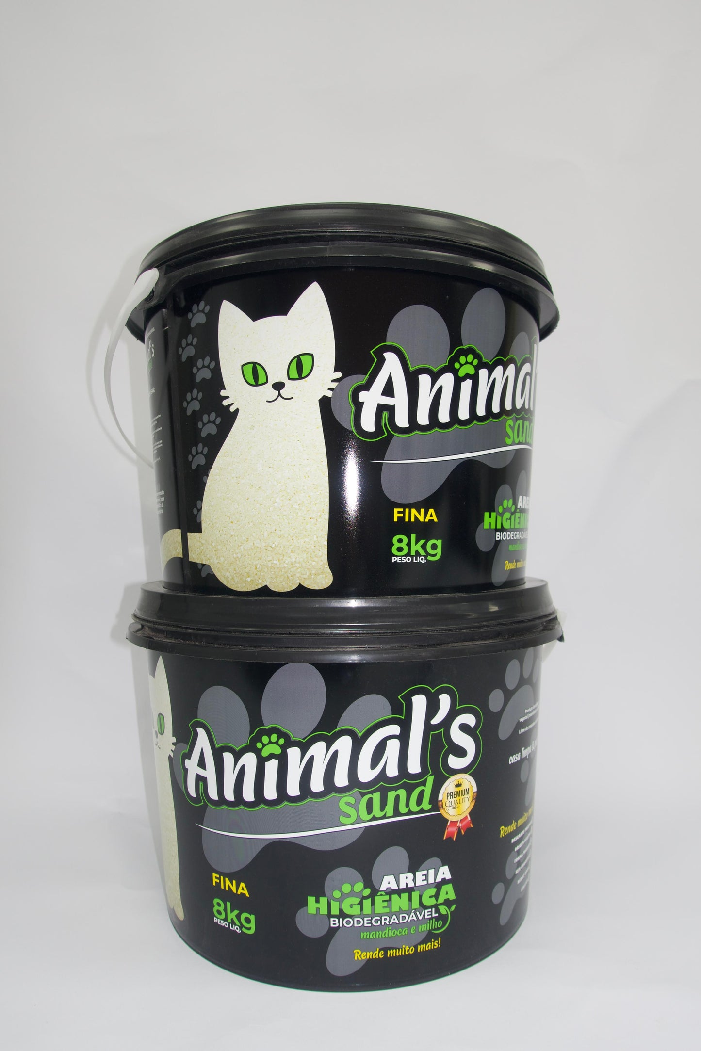 Balde de Areia Higiênica Animal’s Sand 8kg – Fina