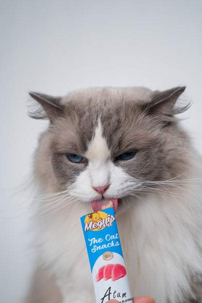 Snack Cremoso Meguis Para Gatos Sabor Misto 60 Uni