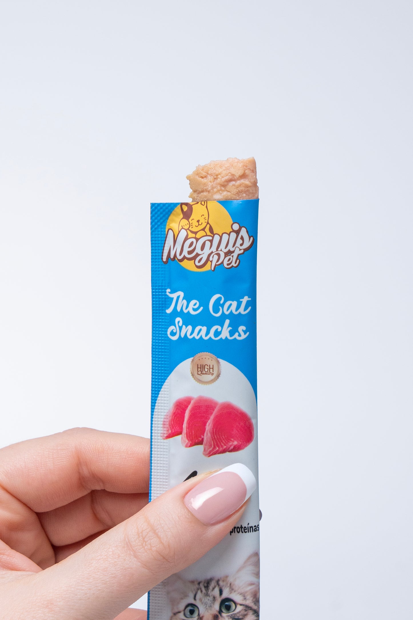 Snack Cremoso Meguis Para Gatos Sabor Misto 60 Uni