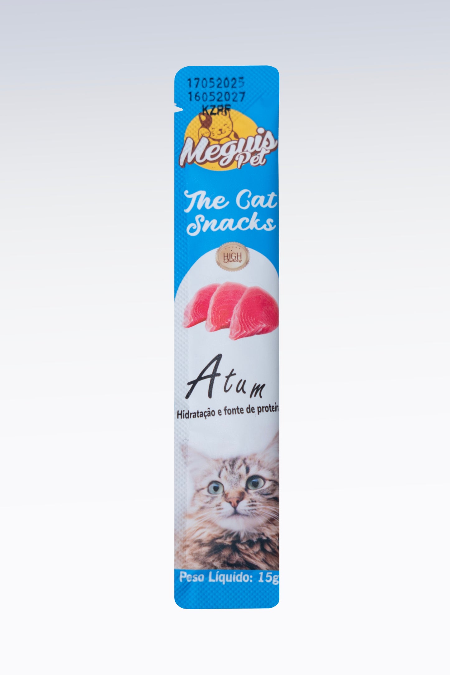 Snack Cremoso Meguis Para Gatos Sabor Atum 60 Uni