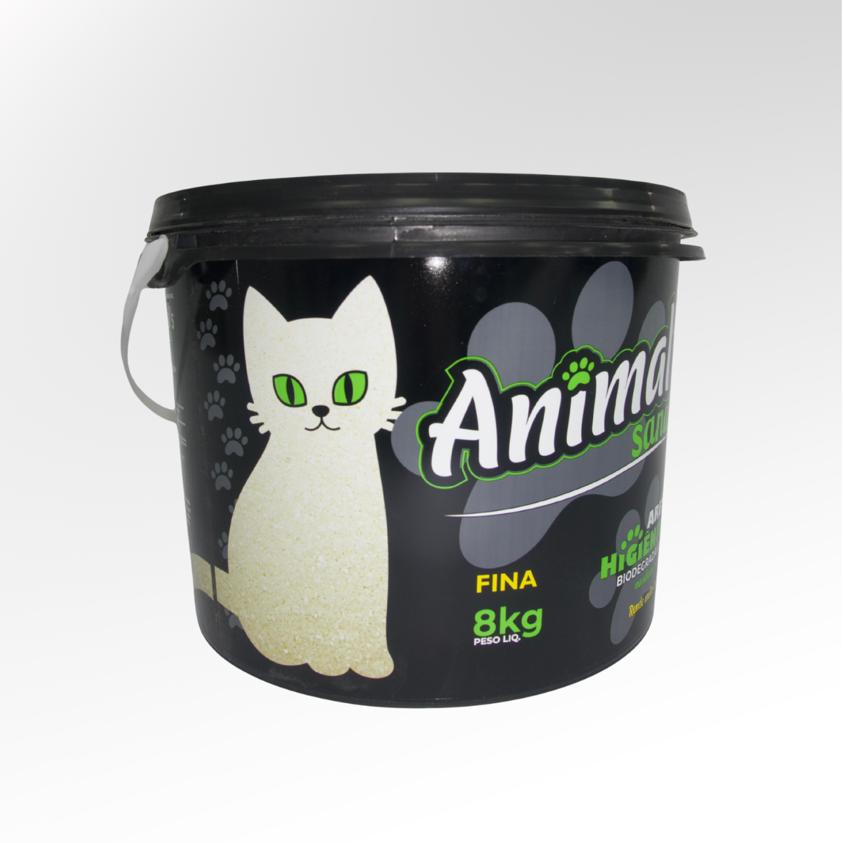 Balde de Areia Higiênica Animal’s Sand 8kg – Fina