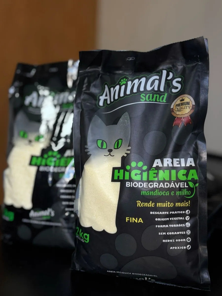 Areia Higiênica Animal’s Sand 2kg – Fina