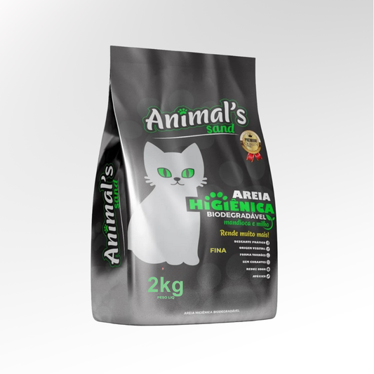 Areia Higiênica Animal’s Sand 2kg – Fina