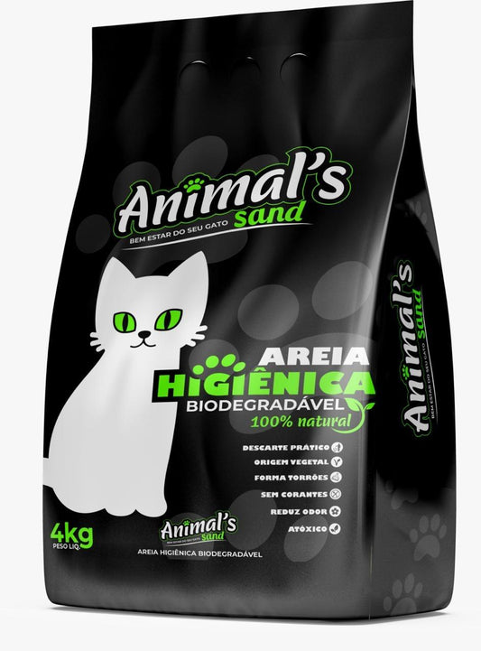 Areia Higiênica Animal’s Sand 4kg – Fina