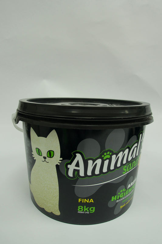 Balde de Areia Higiênica Animal’s Sand 8kg – Fina